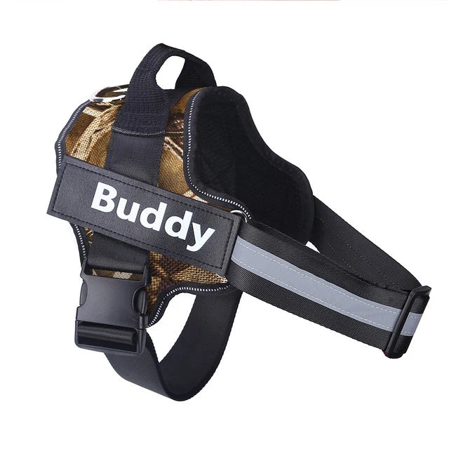 Personalized No-Pull Reflective Dog Harness – Breathable Training Vest