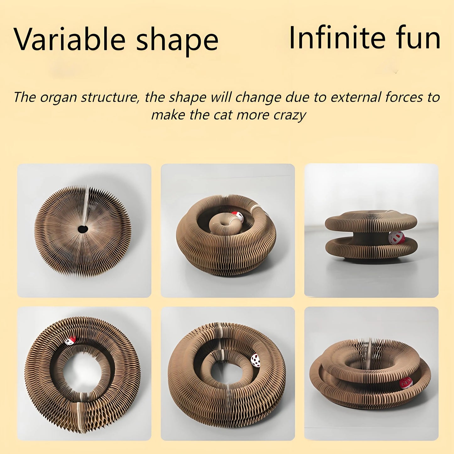 Cat Scratching Board with Bell