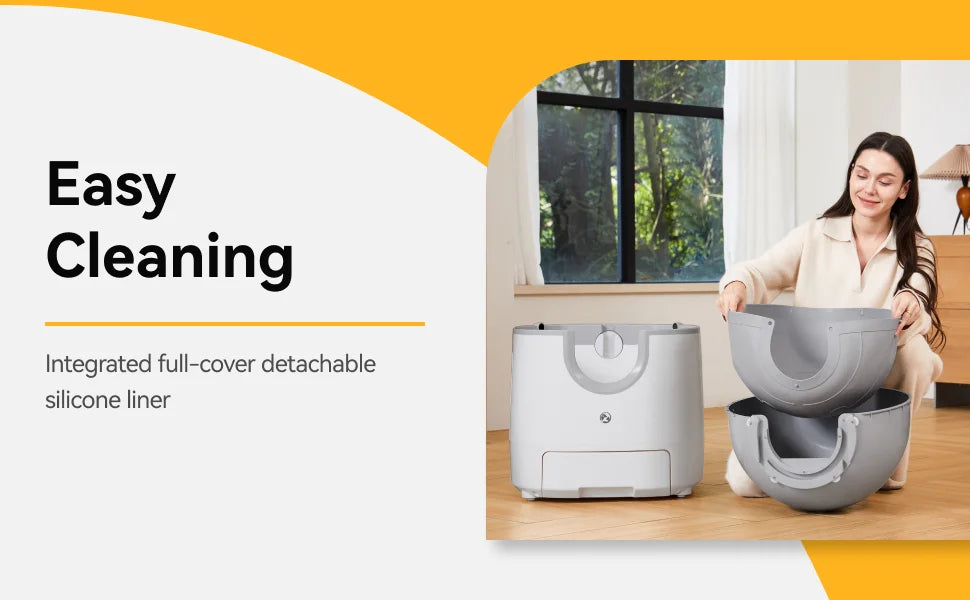 Automatic Self-Cleaning Cat Litter Box with 11L Capacity