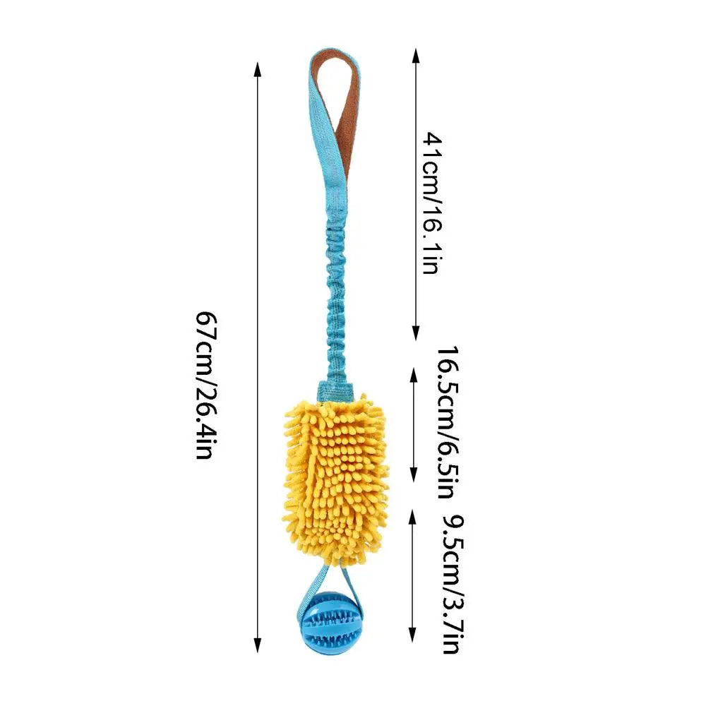 Interactive Squeaky Rope Dog Toy for Chewing & Teething Puppies