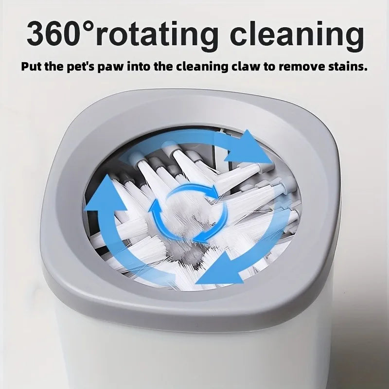 Pet Foot Washing Cup – Portable Dog Paw Cleaner with Silicone Brush for Small & Medium Dogs