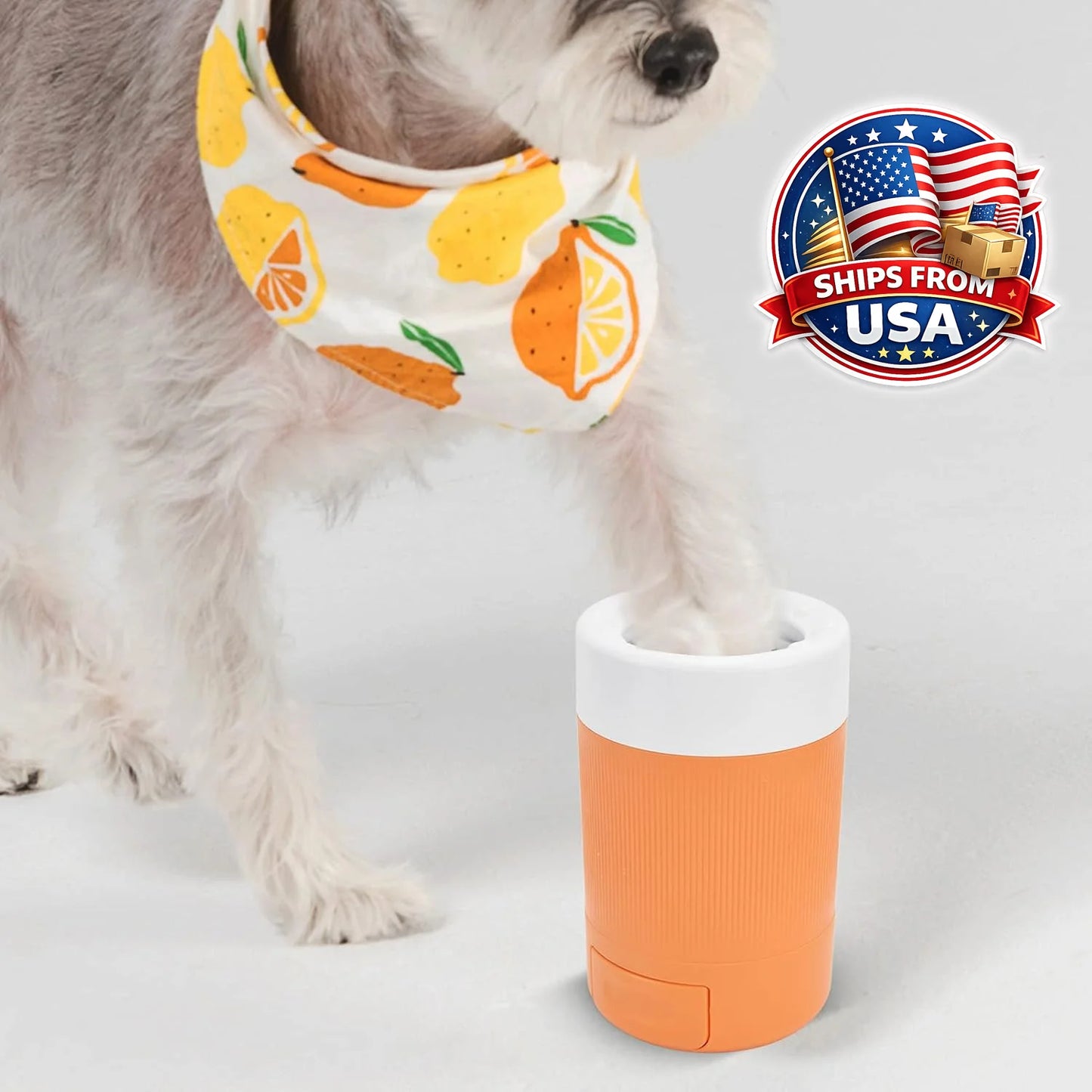 Pet Foot Washing Cup – Portable Dog Paw Cleaner with Silicone Brush for Small & Medium Dogs