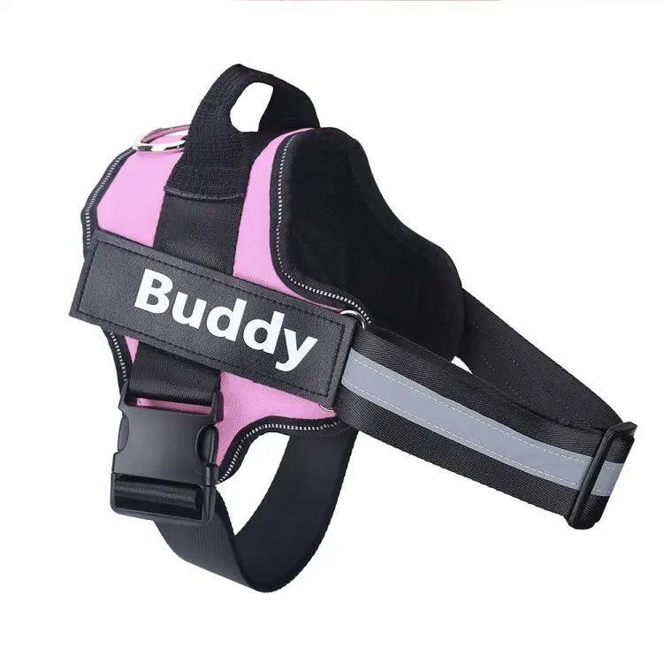 Personalized No-Pull Reflective Dog Harness – Breathable Training Vest
