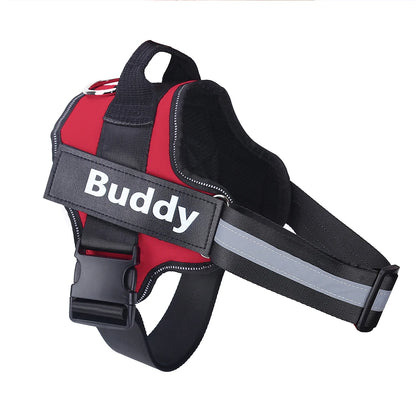 Personalized No-Pull Reflective Dog Harness – Breathable Training Vest