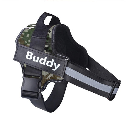 Personalized No-Pull Reflective Dog Harness – Breathable Training Vest