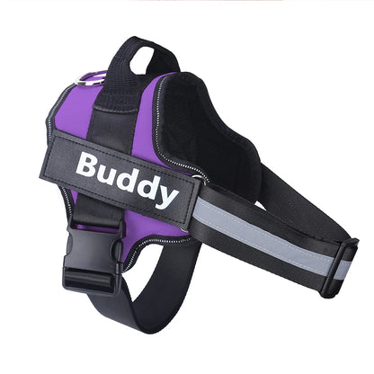 Personalized No-Pull Reflective Dog Harness – Breathable Training Vest