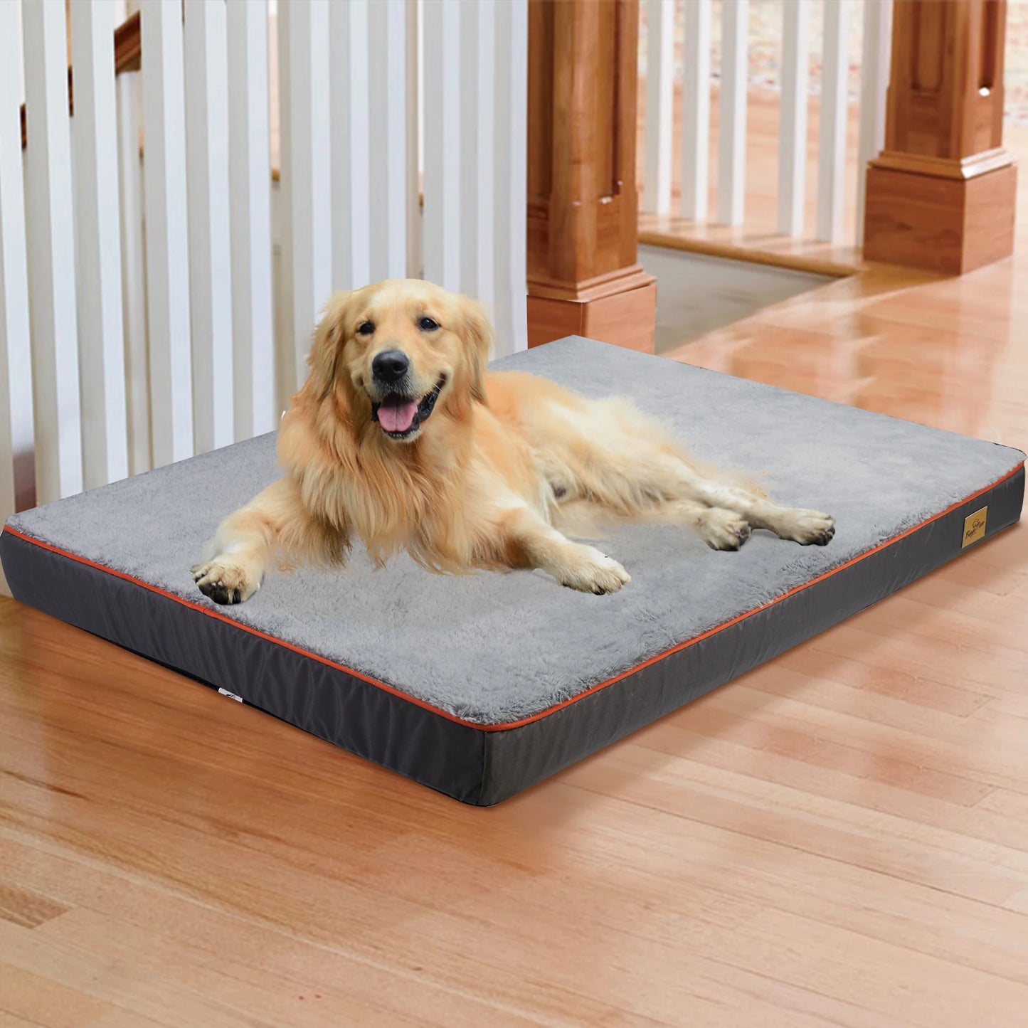Orthopedic Memory Foam Dog Bed with Waterproof Washable Cover