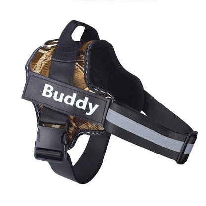Personalized No-Pull Reflective Dog Harness – Breathable Training Vest