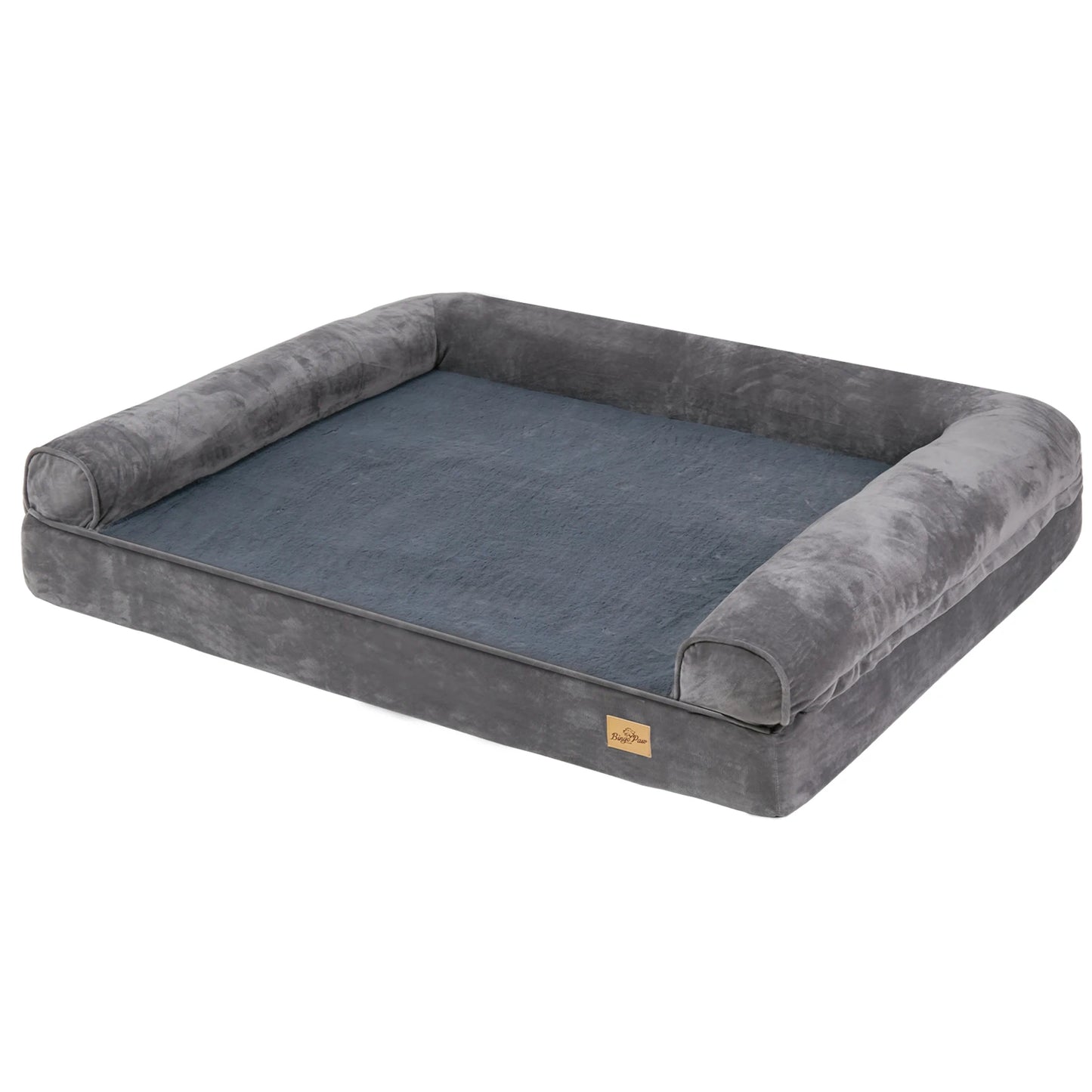 Orthopedic XXL Dog Bed with Bolster & Washable Cover