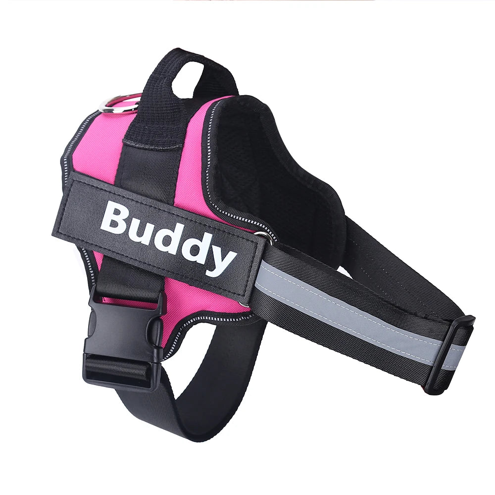Personalized No-Pull Reflective Dog Harness – Breathable Training Vest