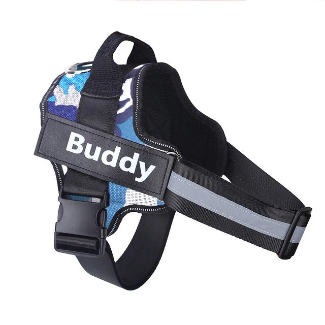 Personalized No-Pull Reflective Dog Harness – Breathable Training Vest