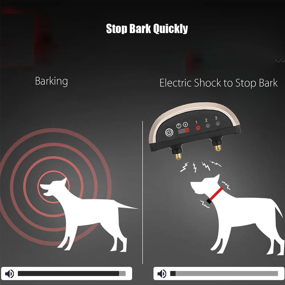 Rechargeable Anti-Bark Dog Collar – Waterproof Automatic Training with Safe Correction Modes