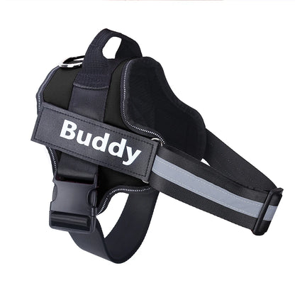 Personalized No-Pull Reflective Dog Harness – Breathable Training Vest
