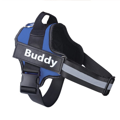 Personalized No-Pull Reflective Dog Harness – Breathable Training Vest