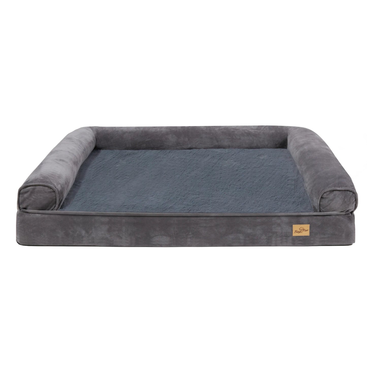Orthopedic XXL Dog Bed with Bolster & Washable Cover
