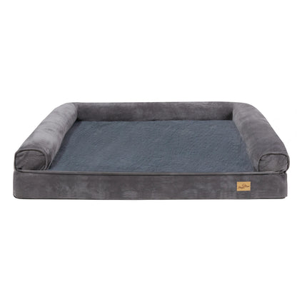 Orthopedic XXL Dog Bed with Bolster & Washable Cover