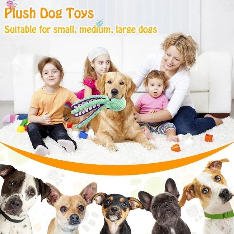 Large Squeaky Plush Dog Toy – Soft Chew Toy for All Dog Sizes