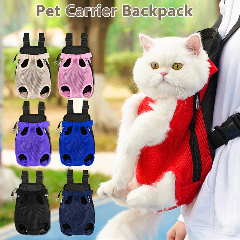 Adjustable Pet Carrier Backpack for Cats & Small Dogs