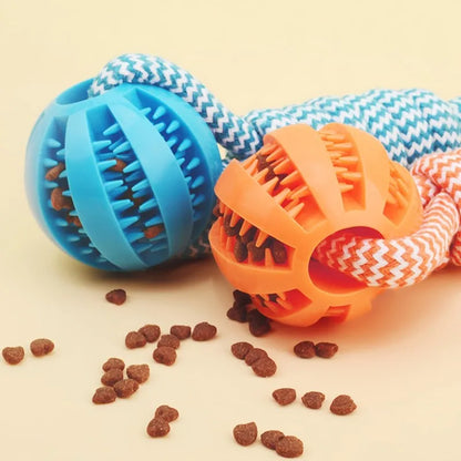 Rope Chew Toy Ball for Dogs – Dental & Treat Dispenser
