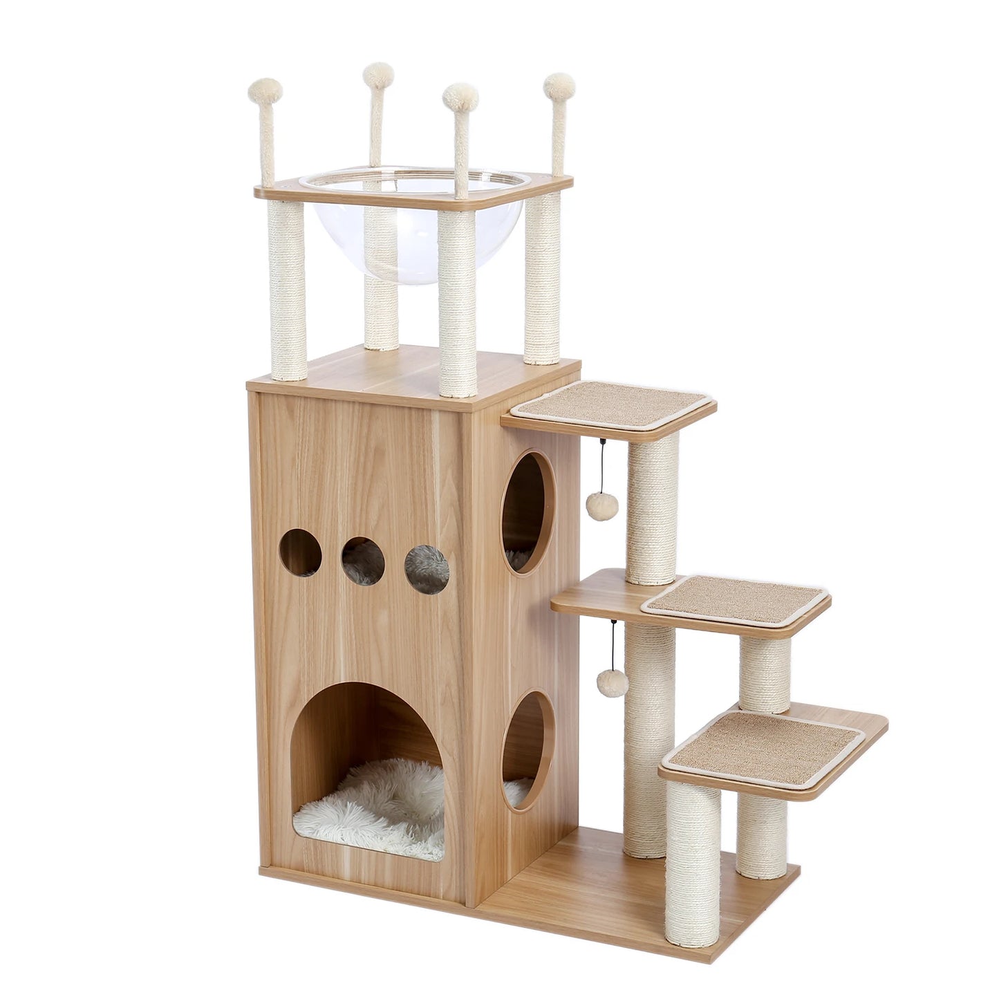 Multi-Level Cat Tree with Condo, Hammock & Scratching Posts