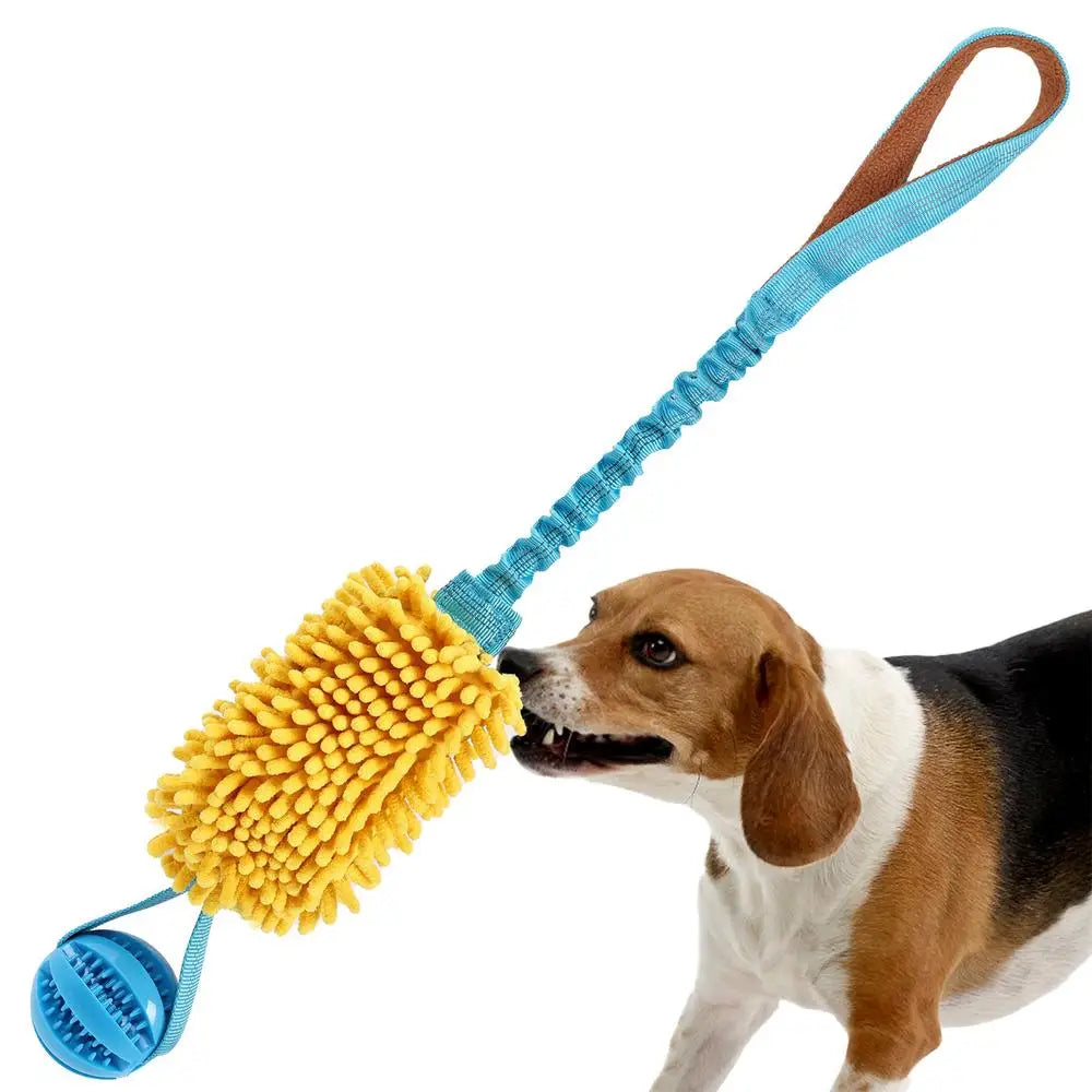 Interactive Squeaky Rope Dog Toy for Chewing & Teething Puppies