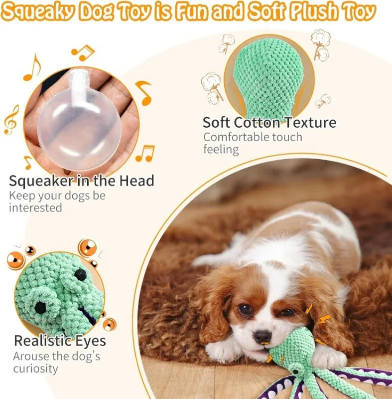 Large Squeaky Plush Dog Toy – Soft Chew Toy for All Dog Sizes
