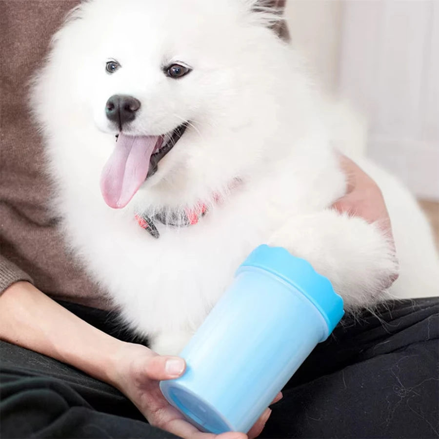 Pet Foot Wash Cup – Silicone Cleaning Brush for Dogs & Cats