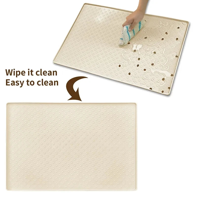 Pet Placemat – Silicone Waterproof Feeding Mat for Cats & Dogs Bowl Pad