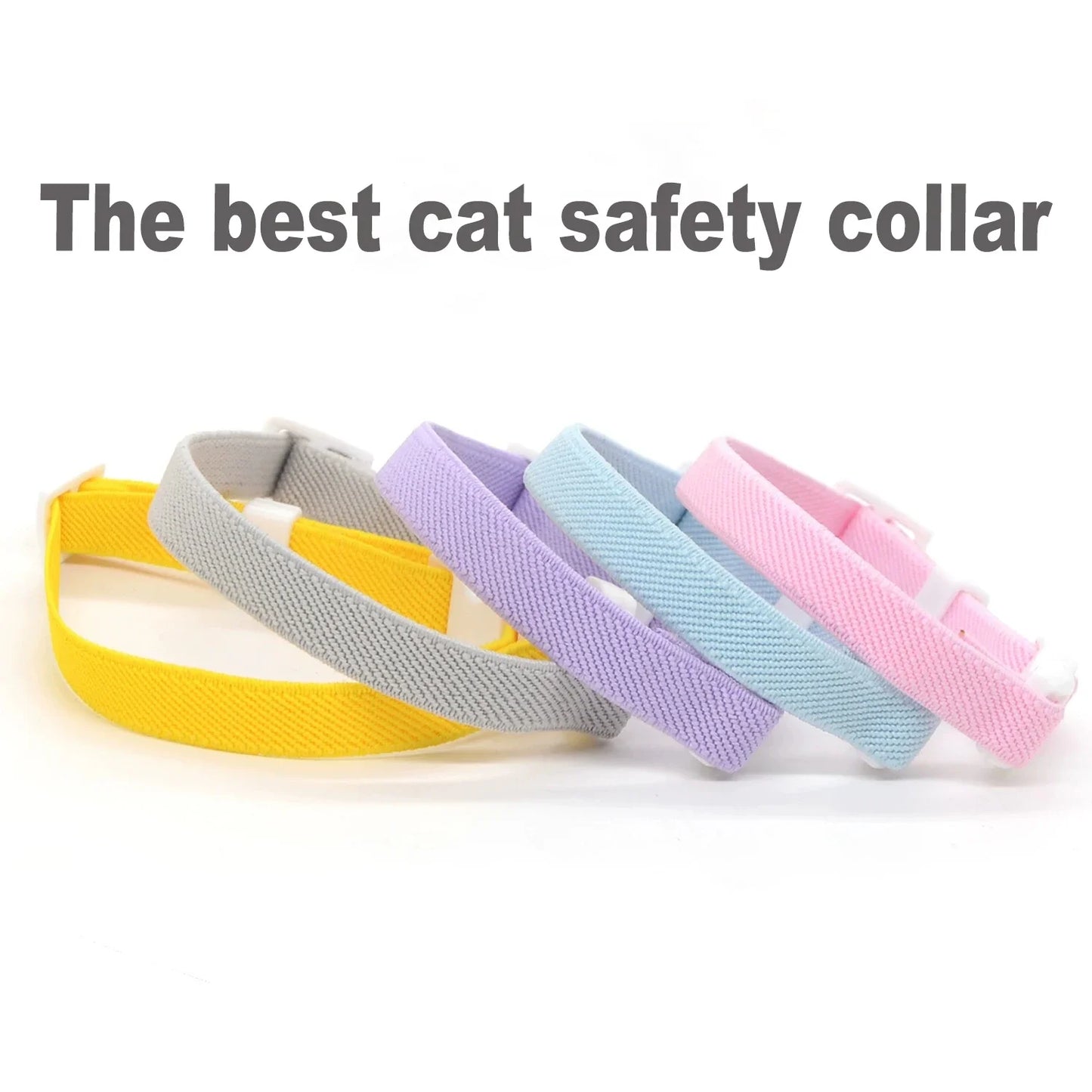 Elastic Safety Pet Collar – Adjustable Lightweight Collar for Cats & Small Dogs