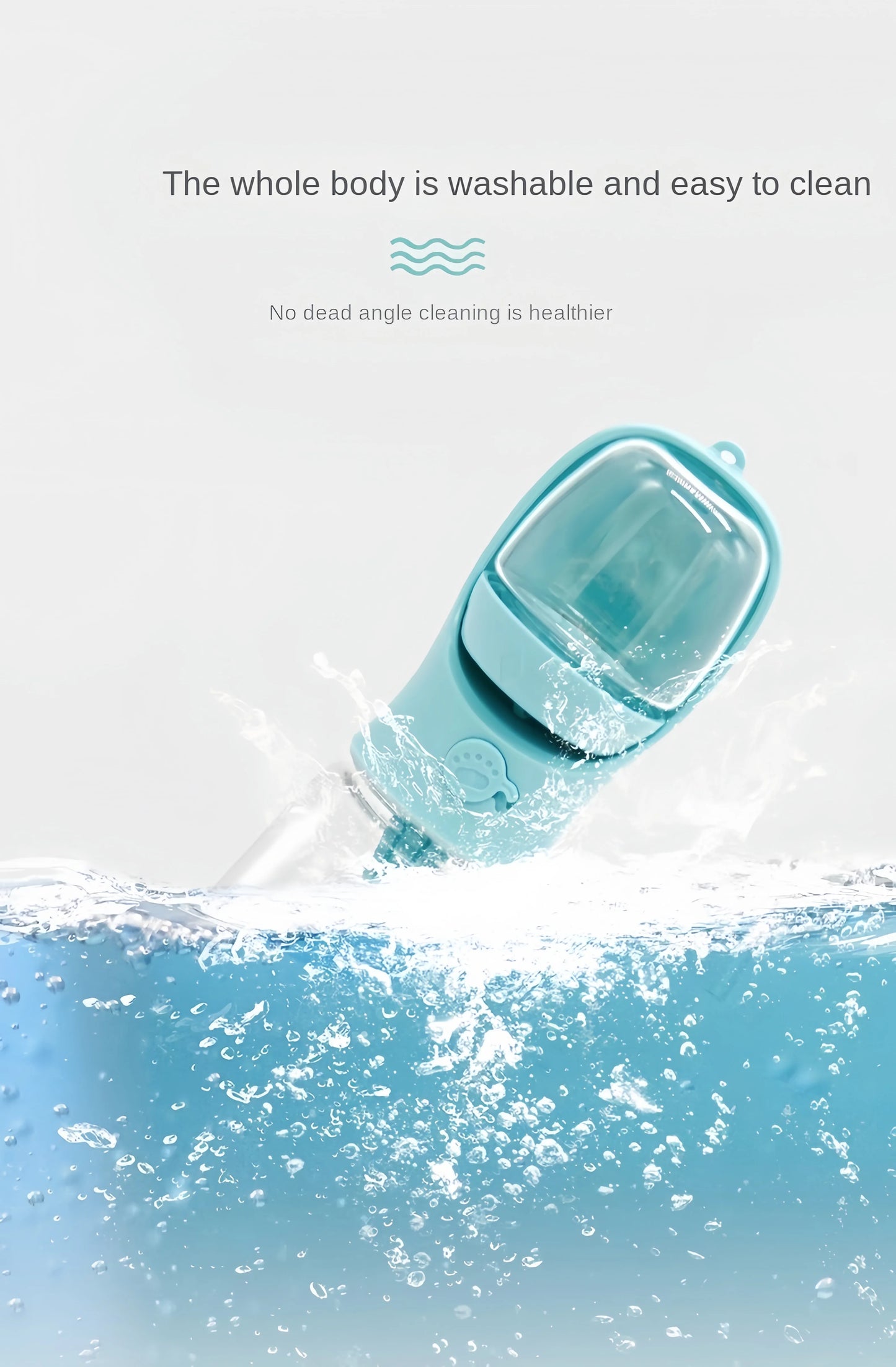 Portable Pet Water Bottle with Food Storage & Travel Bowl