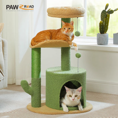 Cactus Cat Tree with Condo & Scratching Post