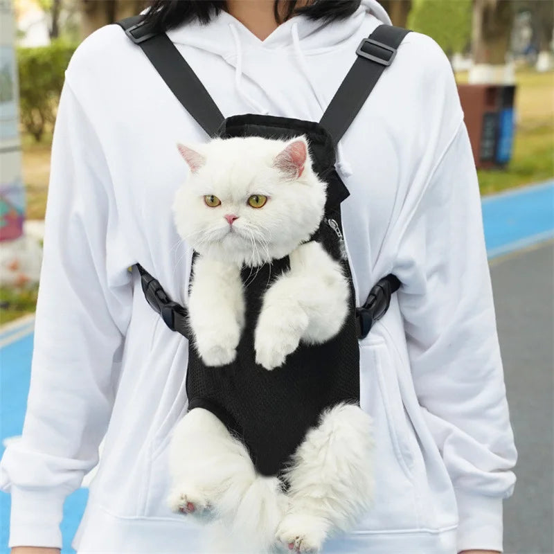 Adjustable Pet Carrier Backpack for Cats & Small Dogs