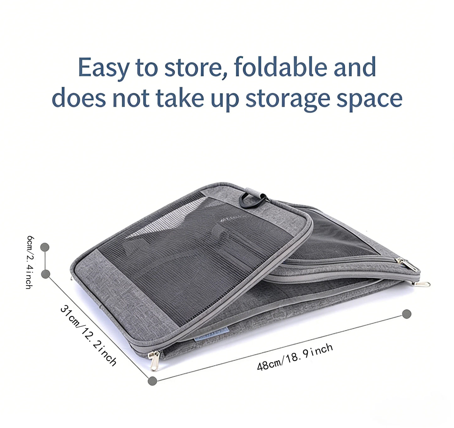 Expandable Pet Travel Carrier Bag with Breathable Transparent Design