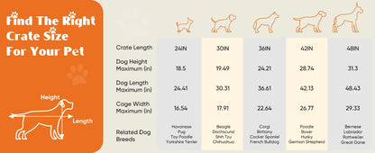 Foldable Dog Kennel with Tray – Indoor & Outdoor Use