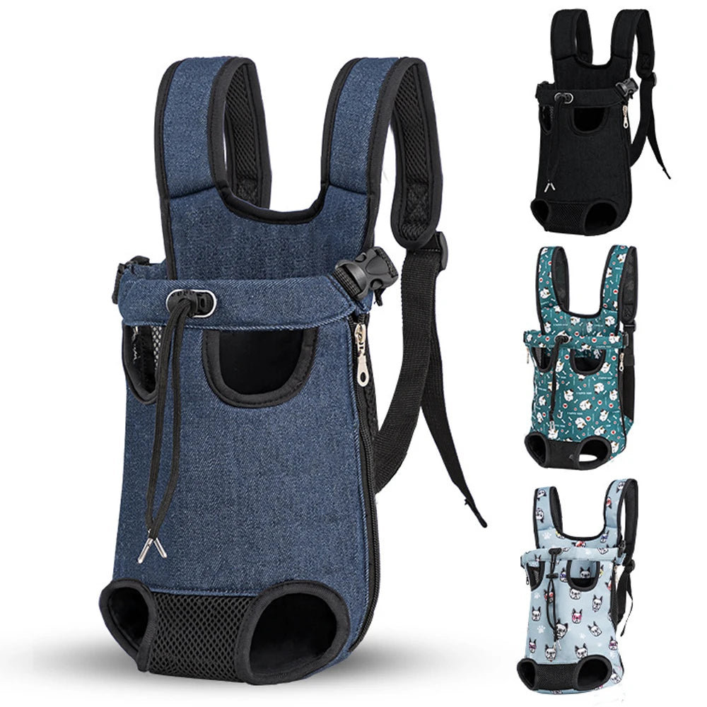 Adjustable Pet Carrier Backpack for Cats & Small Dogs