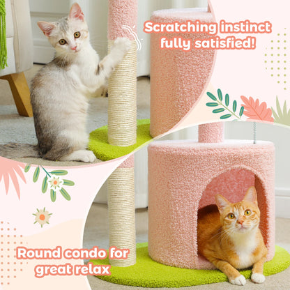 Cactus Cat Tree with Condo & Scratching Post