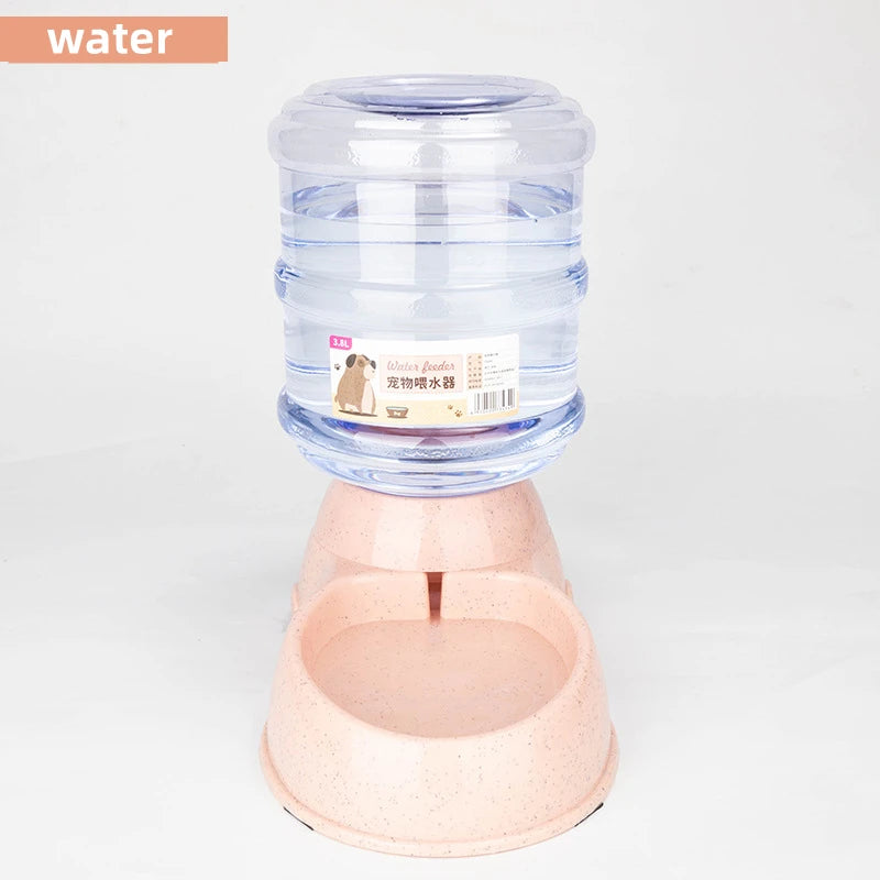 Large Capacity Pet Feeder Bowl – Automatic Water Dispenser for Cats & Small Dogs