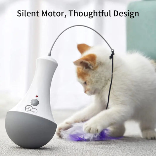 Interactive Feather Cat Toy – Automatic Teaser Toy for Indoor Cats