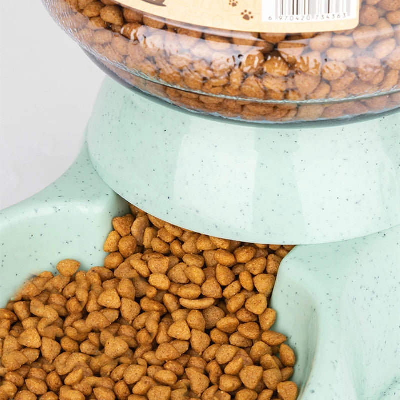 Large Capacity Pet Feeder Bowl – Automatic Water Dispenser for Cats & Small Dogs