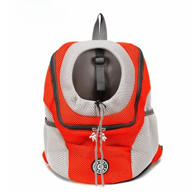 Portable Pet Carrier Backpack – Breathable Front Travel Bag for Dogs & Cats