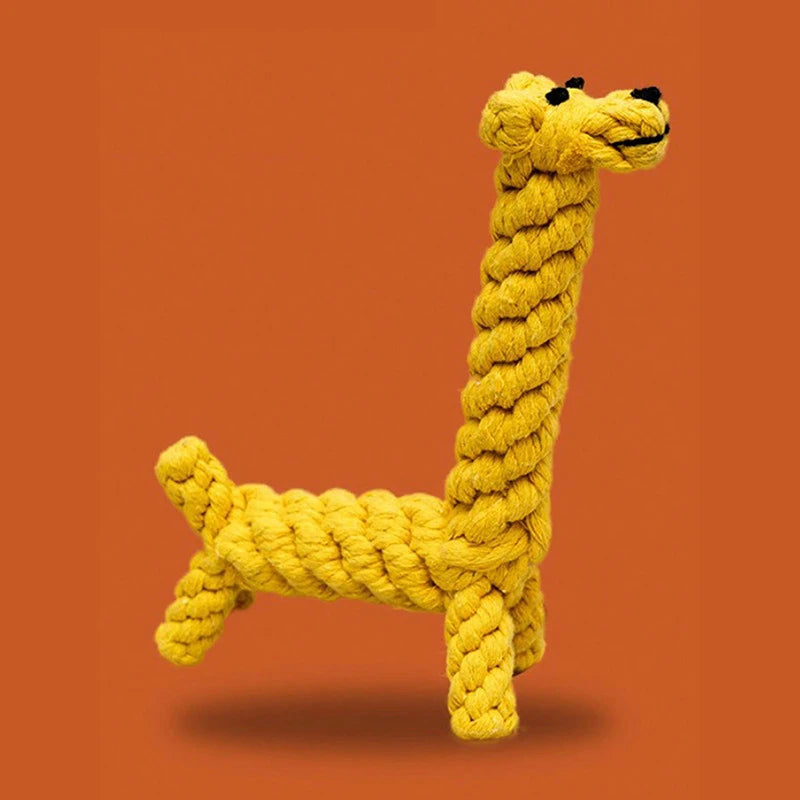 Cotton Rope Knot Dog Toy – Durable Teeth Cleaning Toy for Small & Medium Dogs
