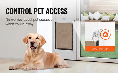 Adjustable Sliding Glass Dog Door – Aluminum Frame Pet Door