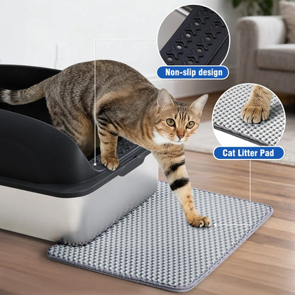 JHK 24” Stainless Steel Cat Litter Box with Lid – Large, Leakproof
