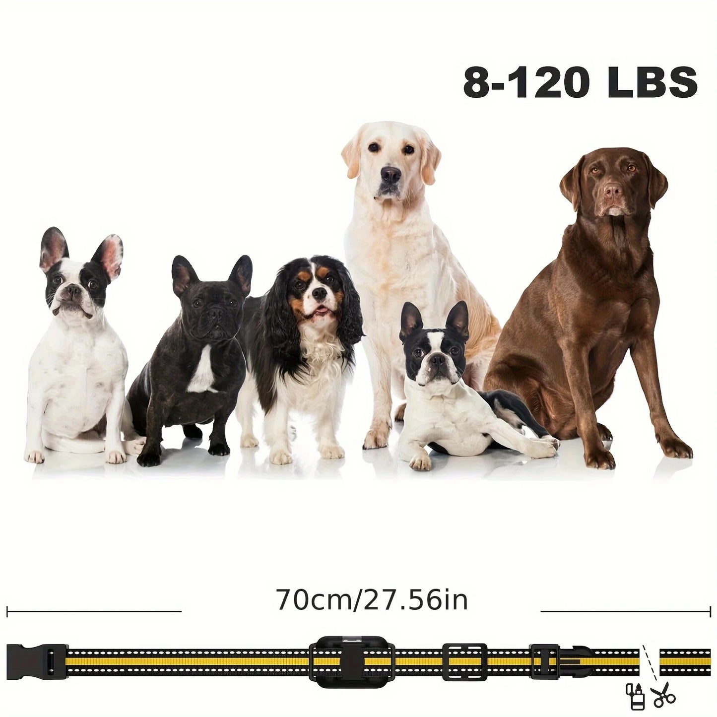 Rechargeable Dog Training Collar – Waterproof Anti-Bark Trainer with Vibration & Clicker