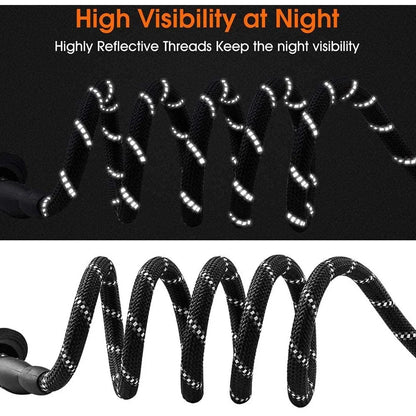 5FT Reflective Dog Leash – Strong Nylon Rope with Soft Grip