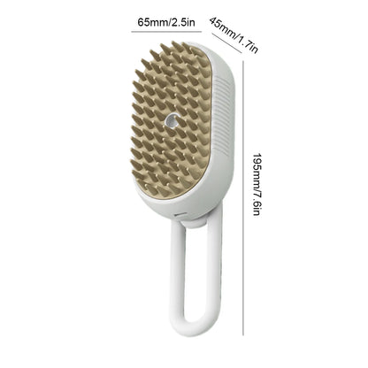 3-in-1 Pet Steam Brush – Electric Grooming & Massage Comb