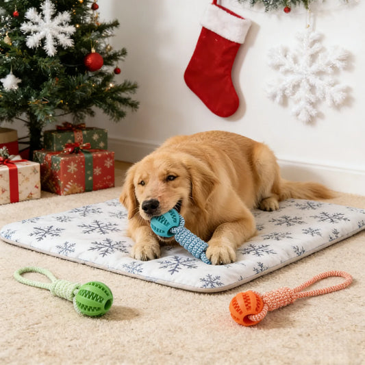 Braided Rope Dog Toy Ball with Treat Dispenser for Fetch & Tug Play