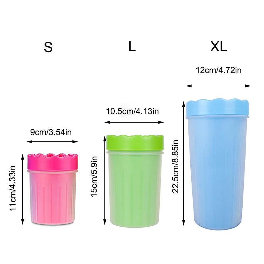 Pet Foot Wash Cup – Silicone Cleaning Brush for Dogs & Cats
