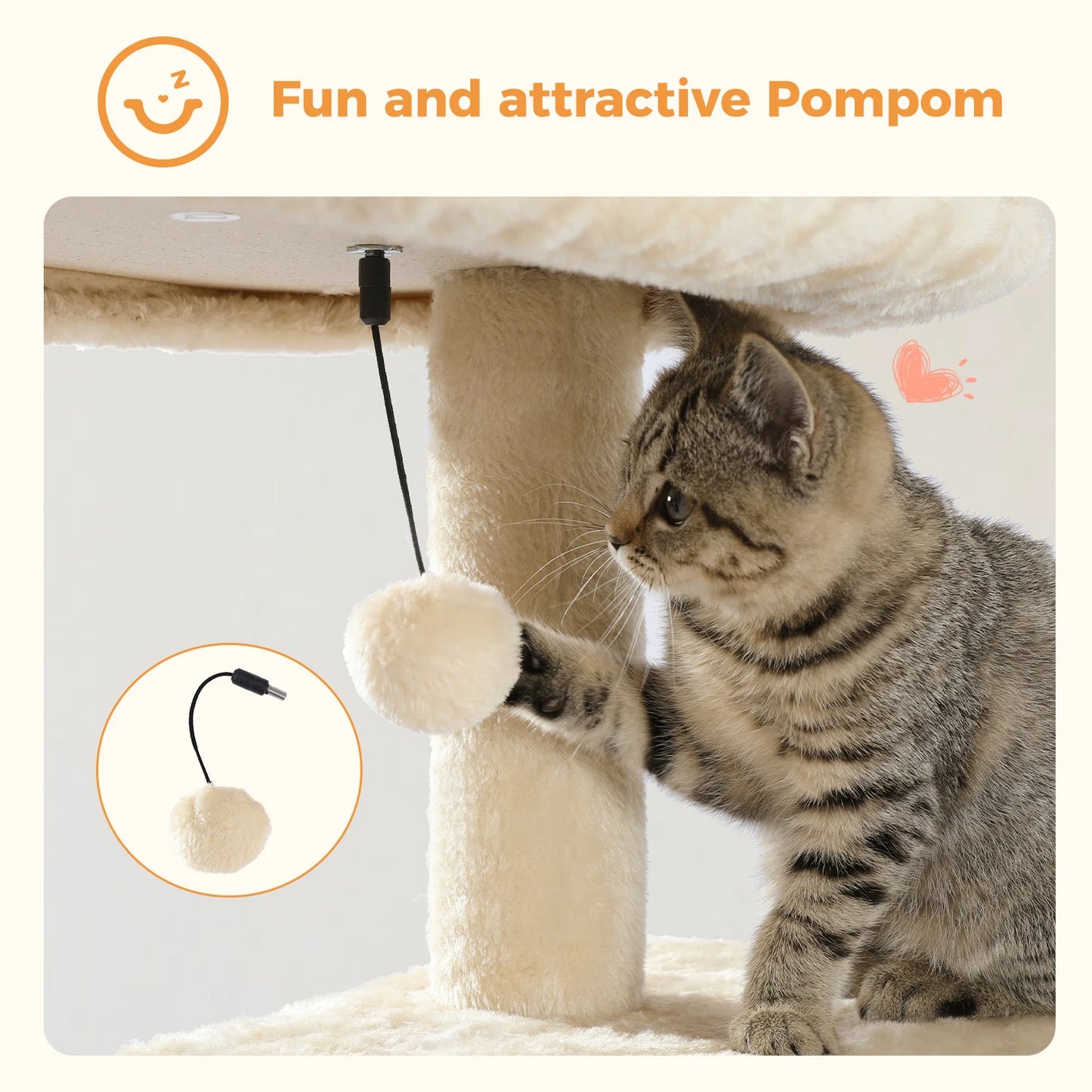 5-Level Cat Tree Tower – Plush Condo, Hammock & Sisal Scratching Posts