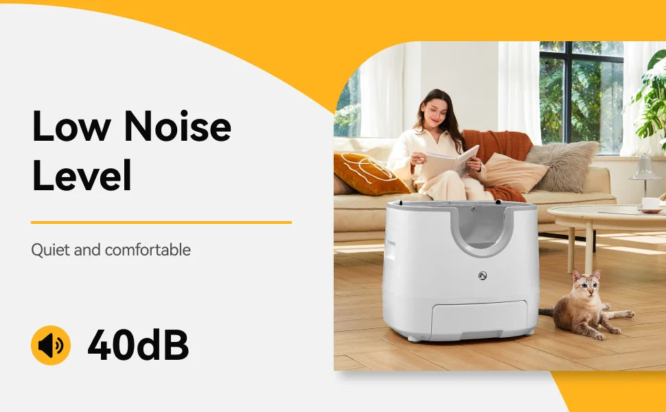 Automatic Self-Cleaning Cat Litter Box with 11L Capacity
